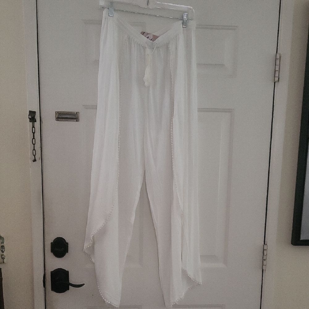 Lola White Wide Leg Pants